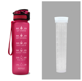 1L Tritan Water Bottle Red set